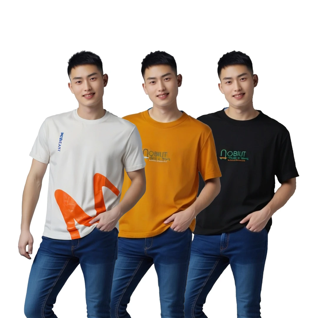 （2件）2025男款夏季纯棉休闲吸汗T恤短袖