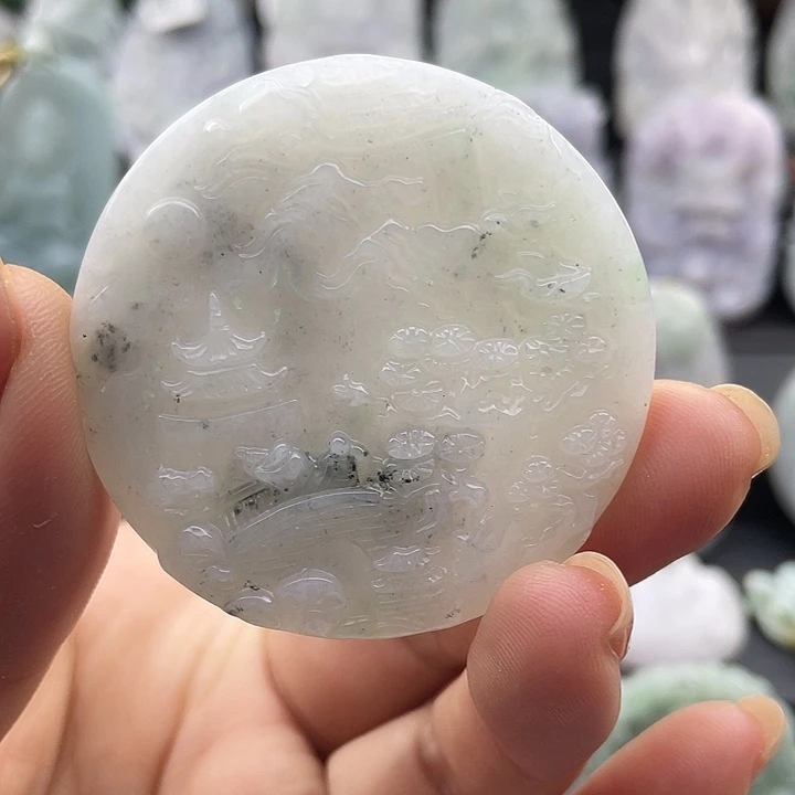 翡翠未镶嵌颈饰天然翡翠