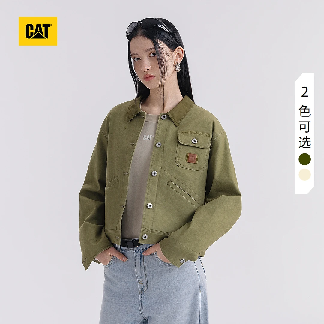 CAT卡特25春夏新品女士户外复古水洗工装风单夹克CO1JAW1W131