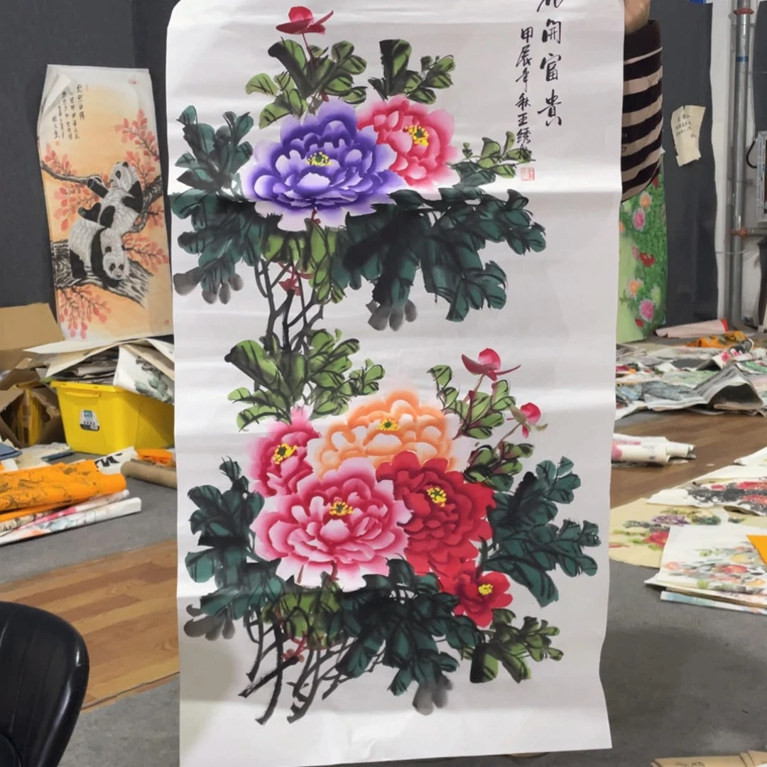 国画国画作品画心一张