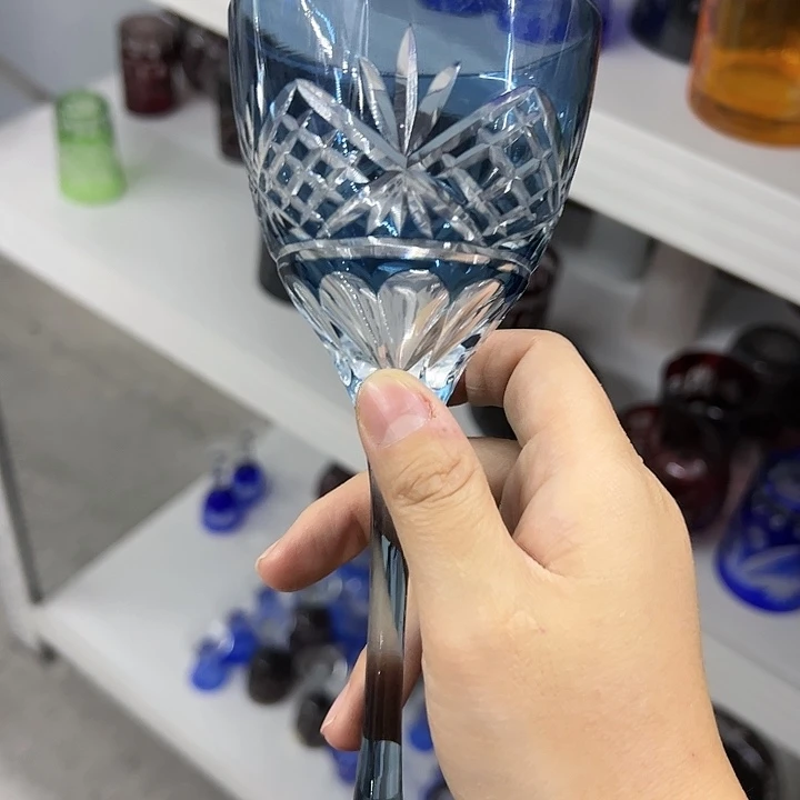 手柄款水晶玻璃微瑕一个