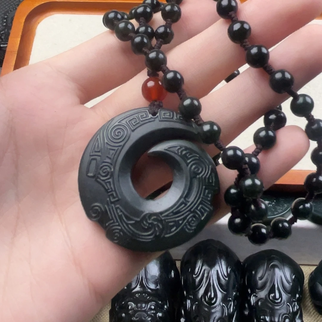 ╰***╮和田玉未镶嵌颈饰