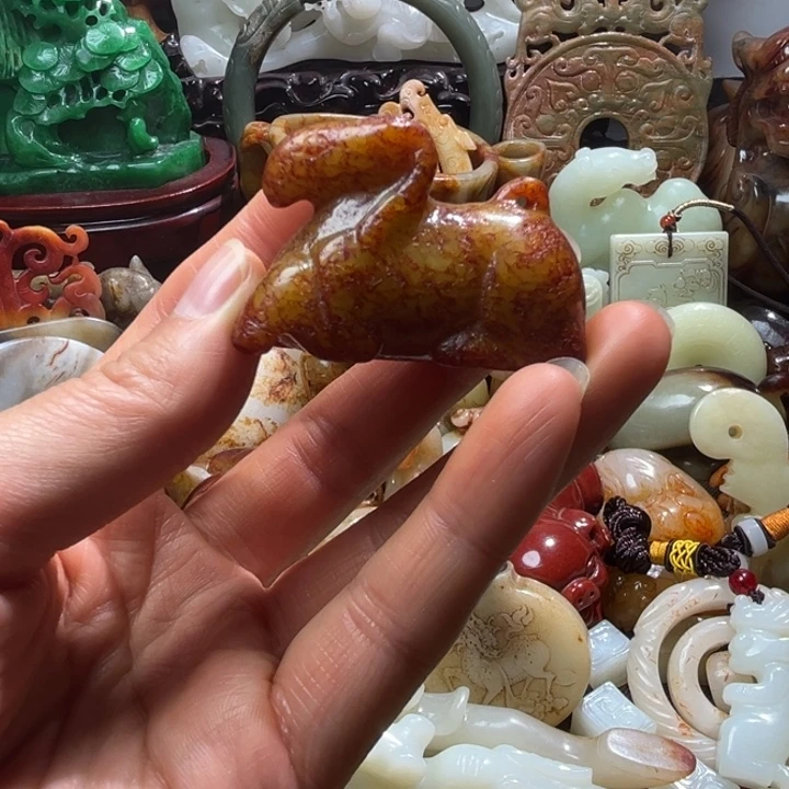 和田玉未镶嵌挂件