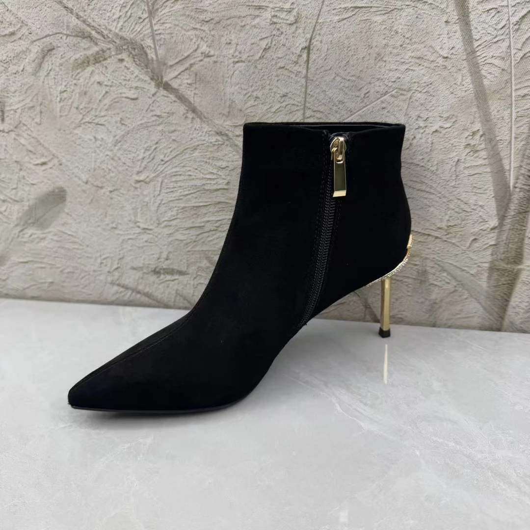 短靴女女靴子（羊皮）女 E902