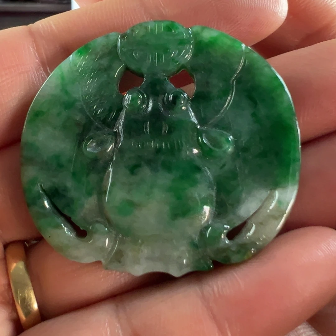 翡翠未镶嵌手镯天然翡翠挂件