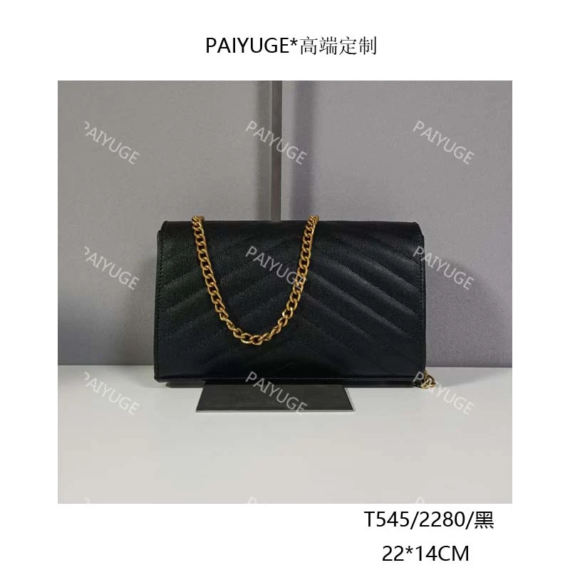 T545/2280/黑 paiyuge高端订制女士手提单肩包斜挎包 2049