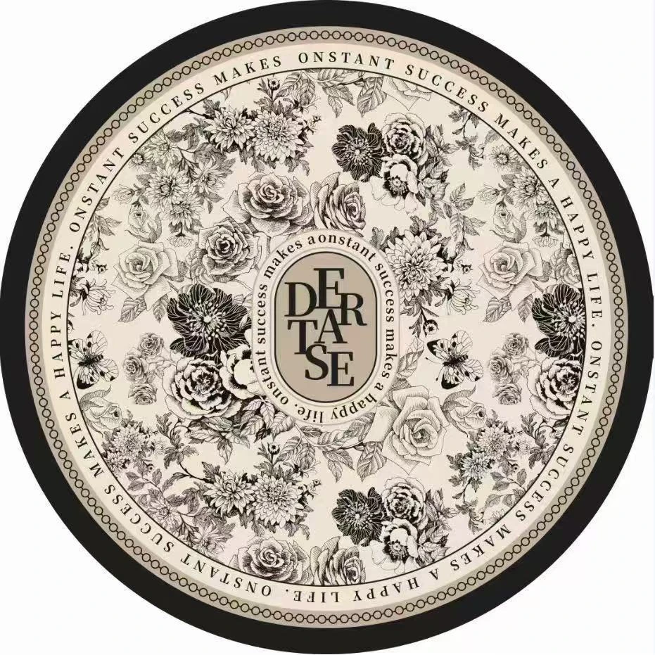 【店铺福利】花开富贵圆形地垫沙发伴侣地毯客厅卧室地毯奶油风格12