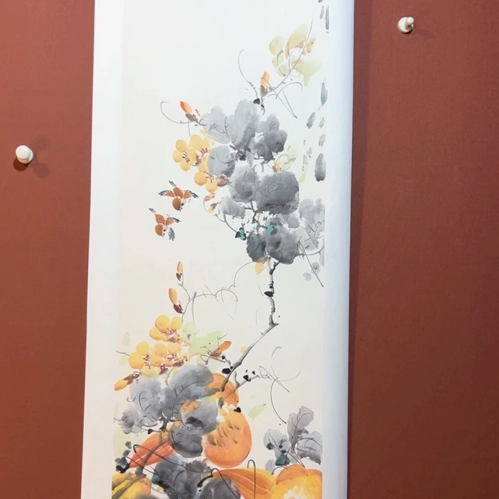 国画听兰老师花鸟