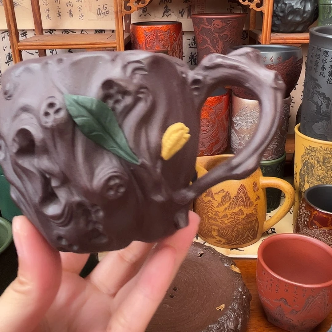 茶杯紫砂宜兴紫砂茶具正品