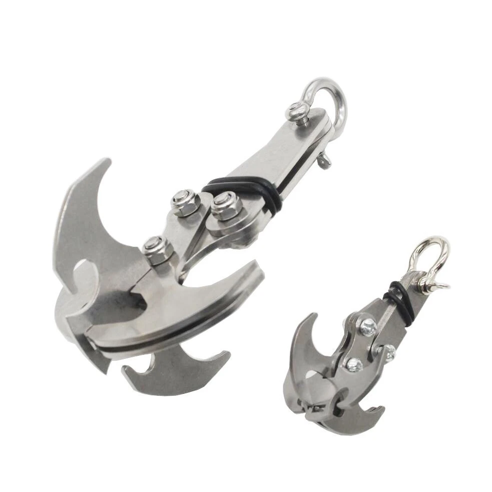 户外登山钩 重力钩 不锈钢生存折叠擒纵钩重爪飞虎钩大中小号