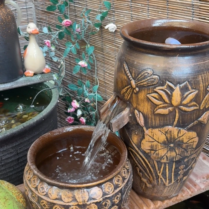 粗陶口径19/39，20/16➕15W水泵➕水管➕过滤棉