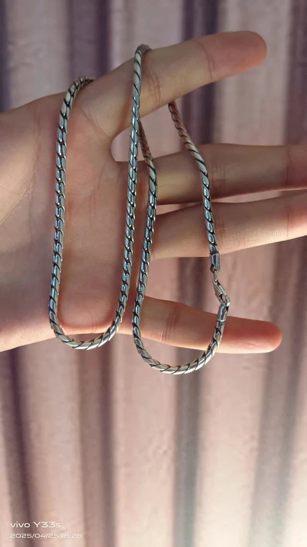 链子足银 爱民纯银首饰项链221210