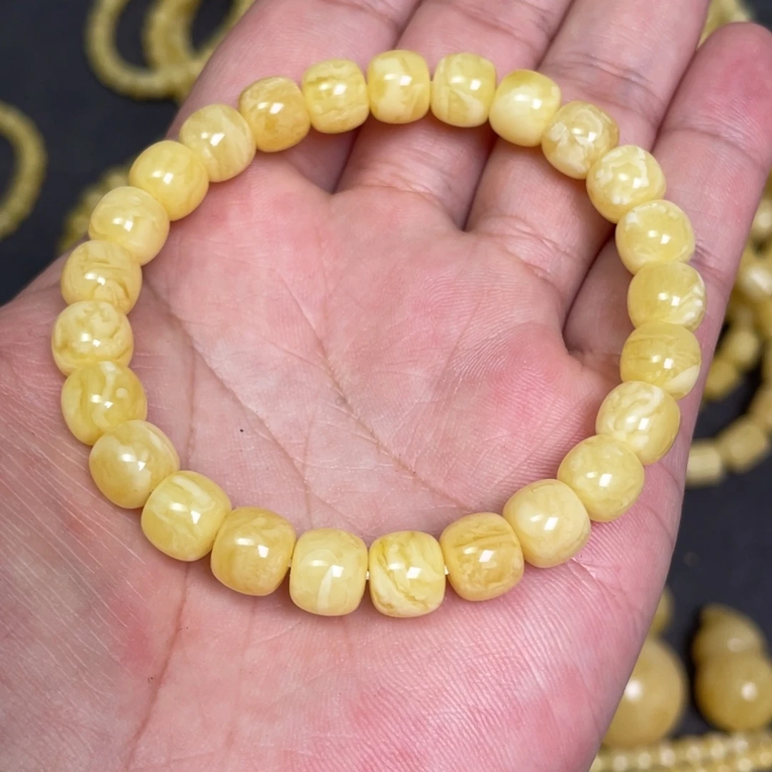 蜜蜡未镶嵌裸石蜜蜡手串8.8mm