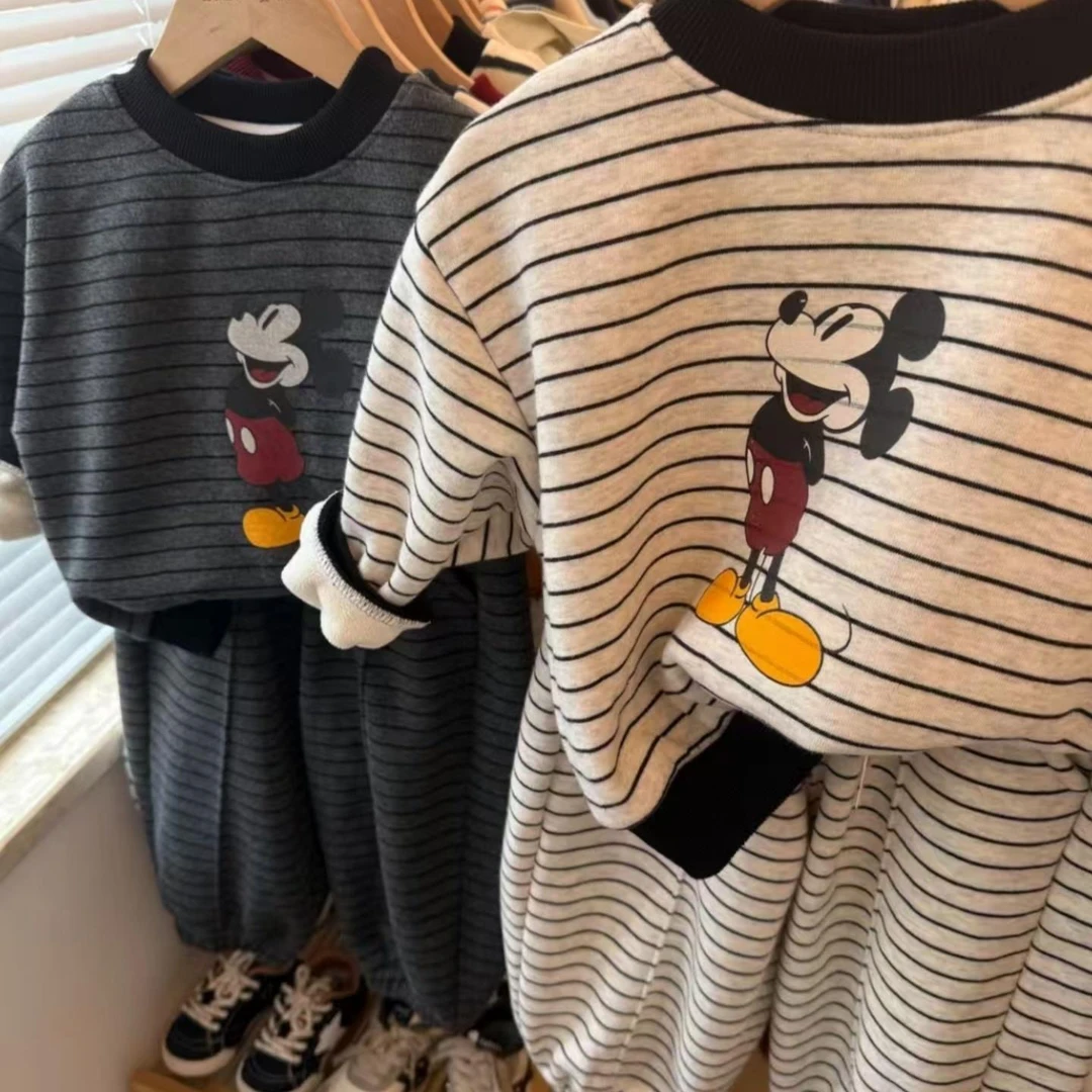 儿童秋季加绒套装2025秋季卫衣套装新款儿童加绒加厚时尚爆款休闲