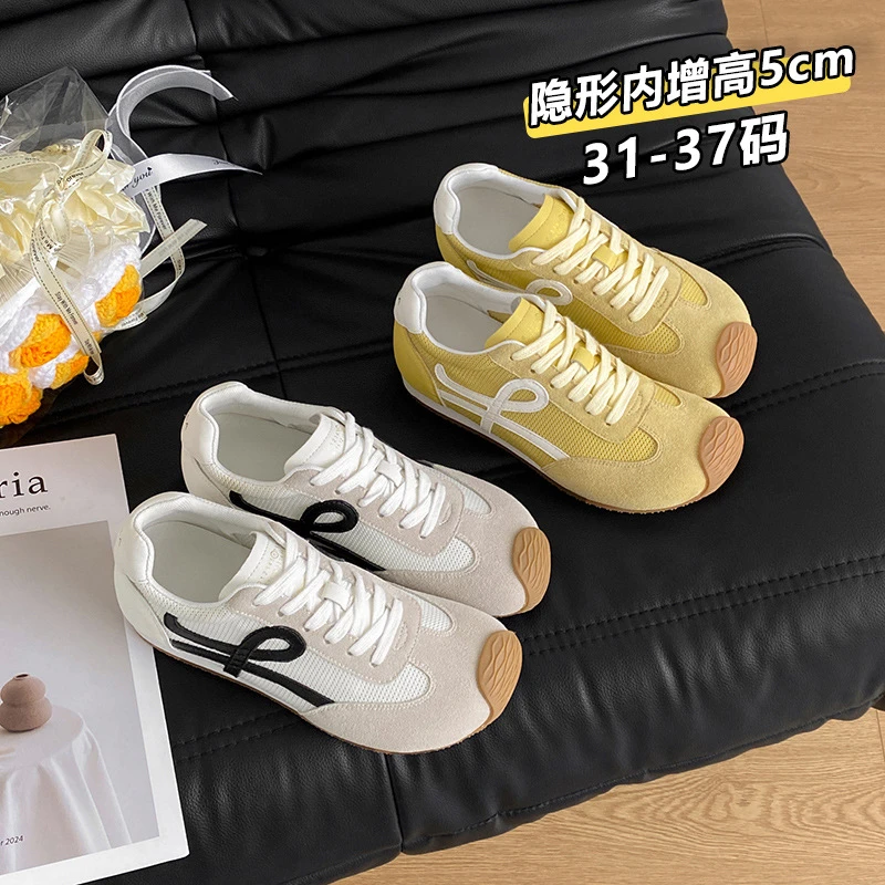 百搭小码女鞋313233新款2025春季直播爆款平底复古休闲鞋百搭运动