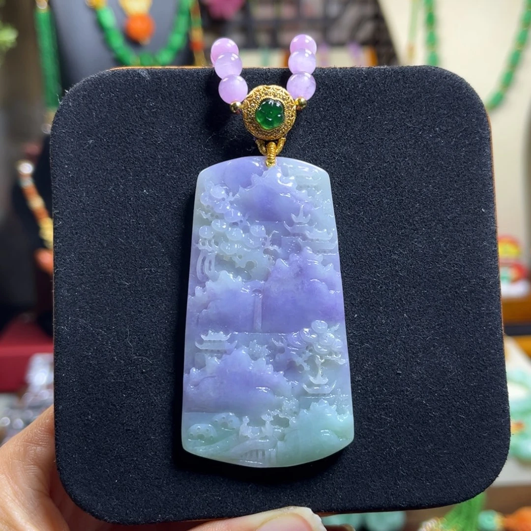 翡翠未镶嵌颈饰天然翡翠