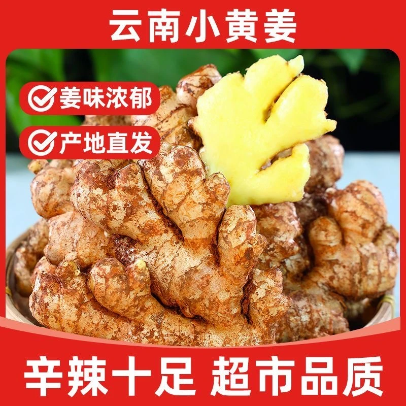 【9斤生姜真划算】正宗云南小黄姜新鲜新鲜现挖蔬菜整箱产地直销1斤