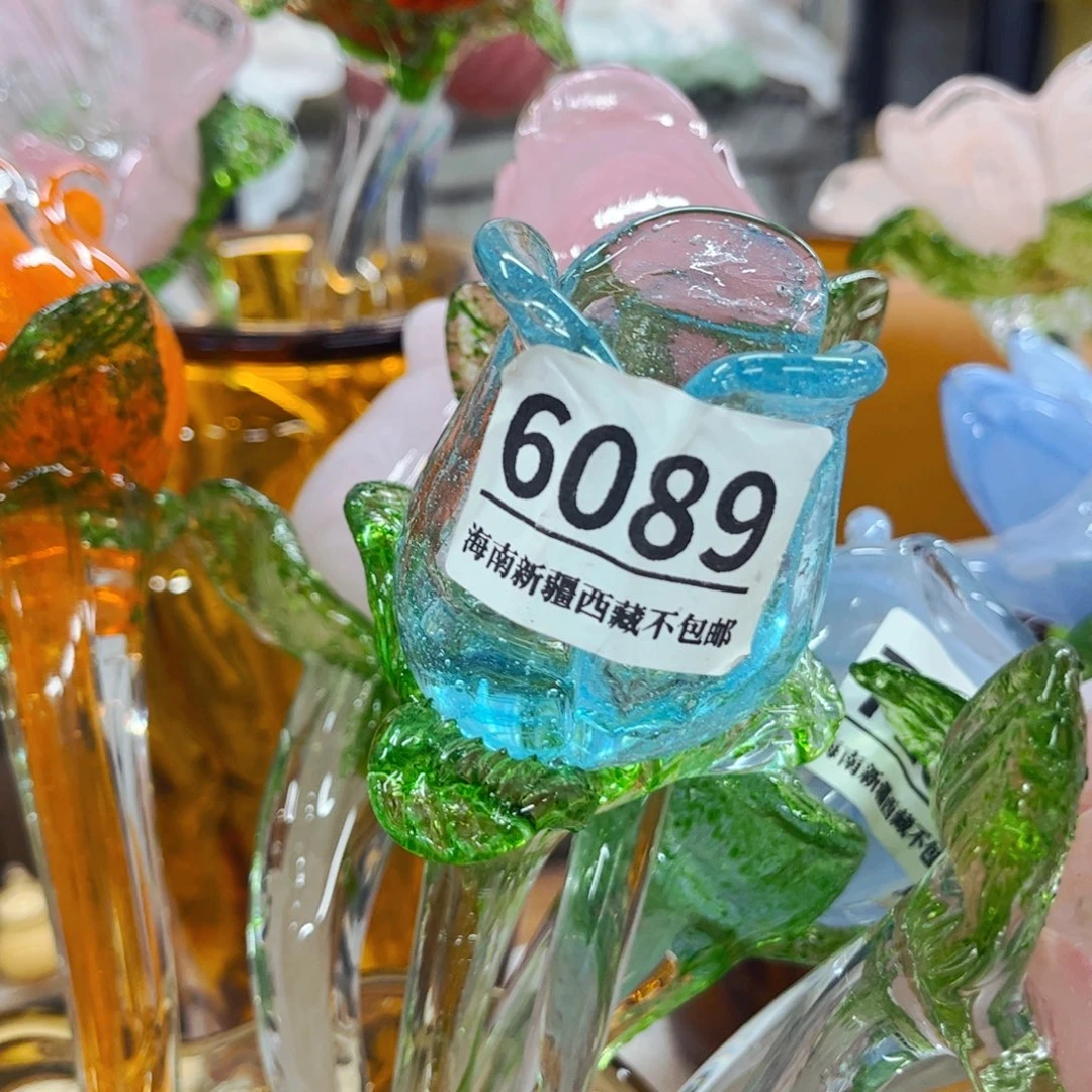 玫瑰6089 家悦美居琉璃摆件