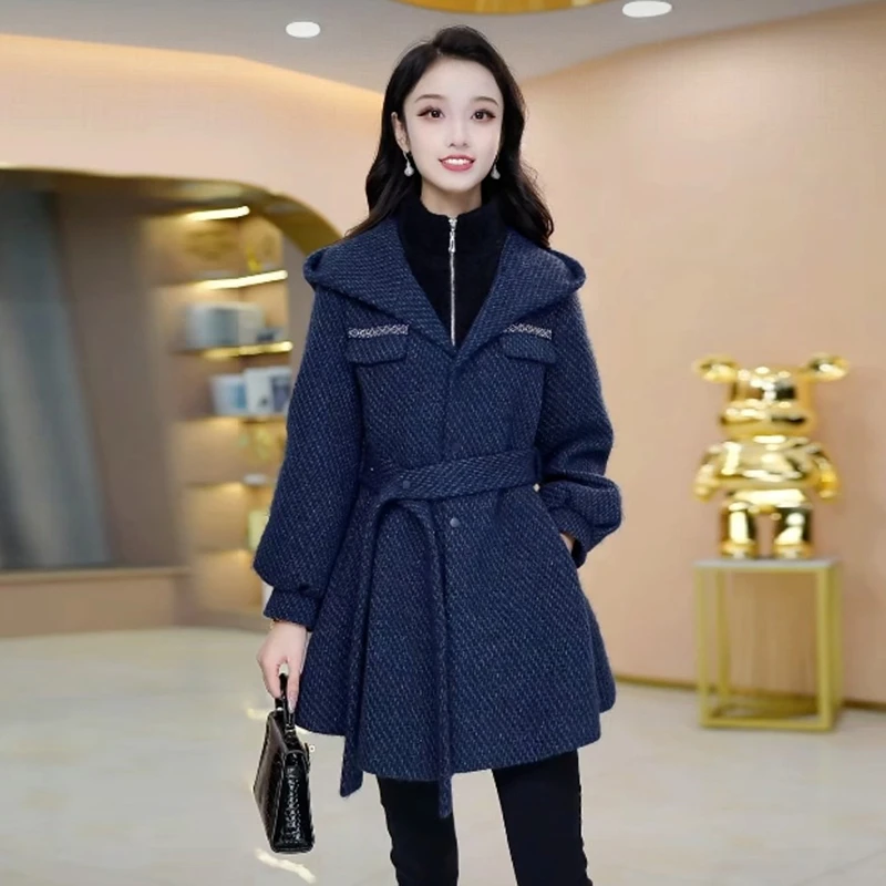 高级感秋冬款品质女装毛呢外套爆款2024新款时尚气质显瘦高档大衣