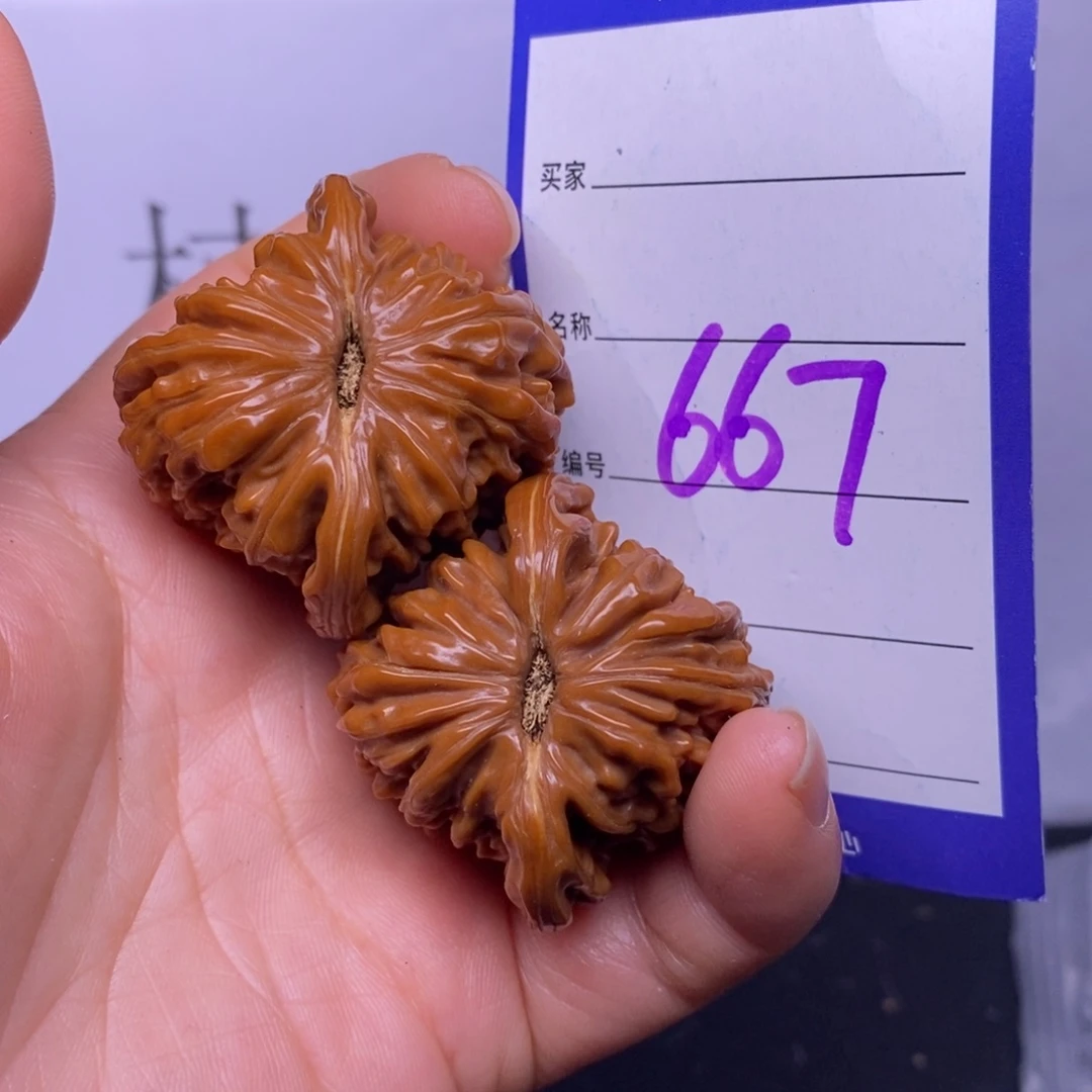时***人把件文玩核桃667/40四座楼