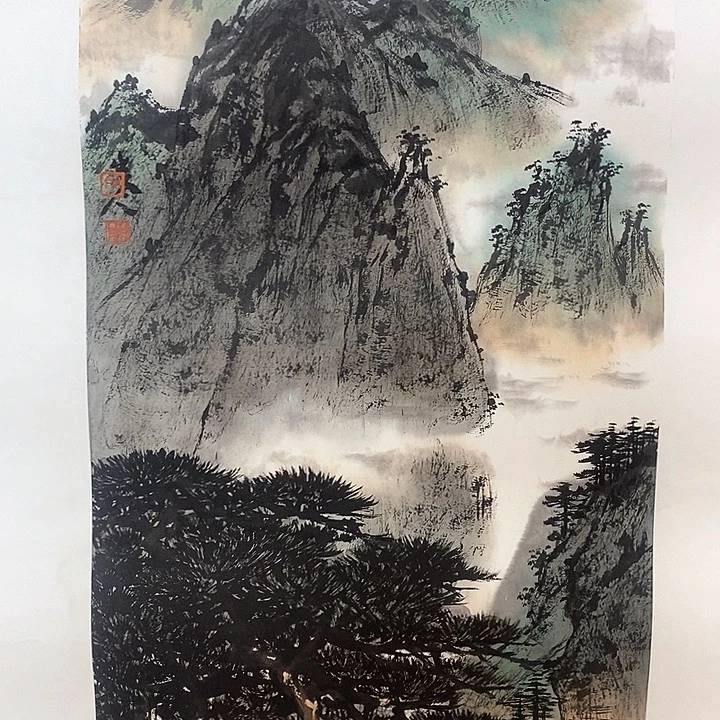 国画岑今老师山水作品
