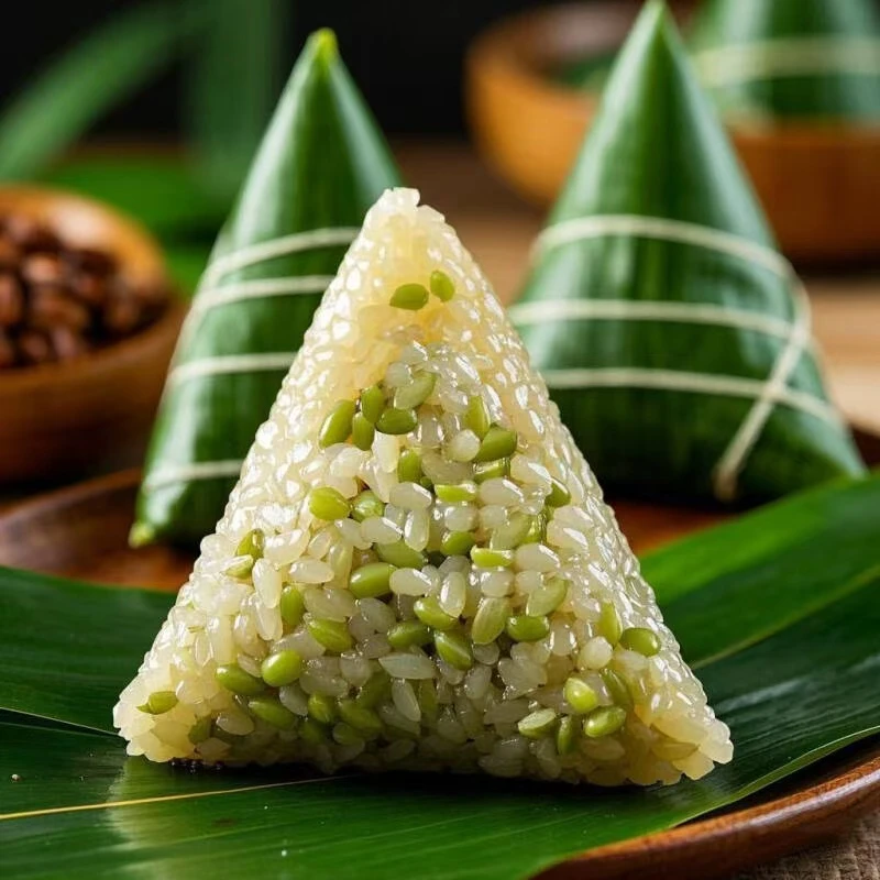2025新品新鲜卖青麦粽子软糯白米粽营养美味早餐必备