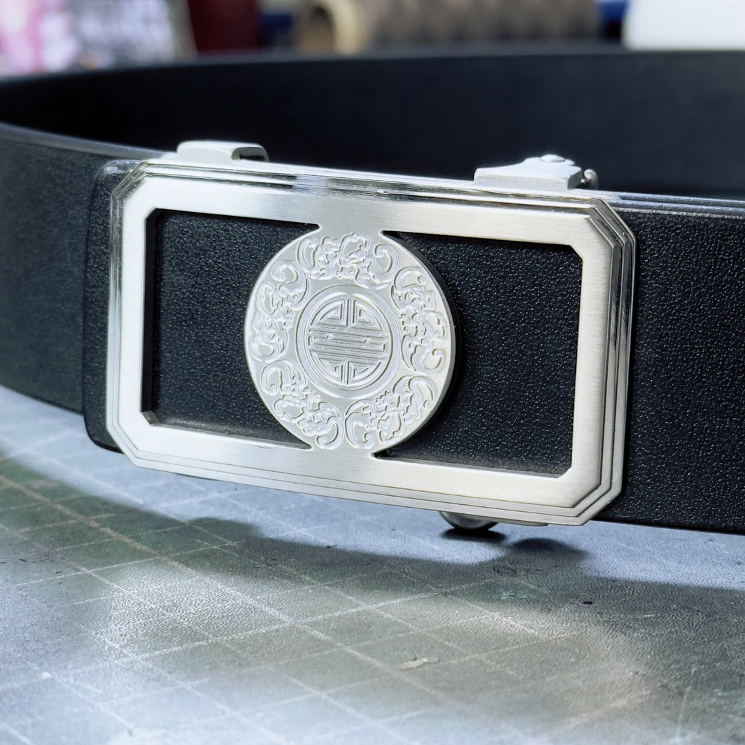 内穿款   男士手工皮带定制单层头层牛皮无牙自动内扣皮带高档