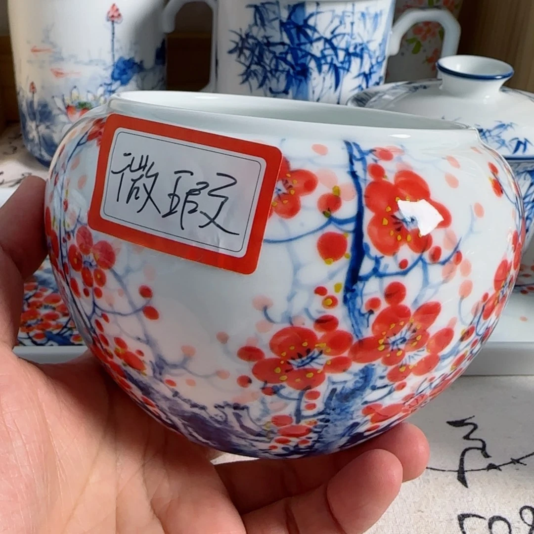 景德镇釉下青花五彩手绘