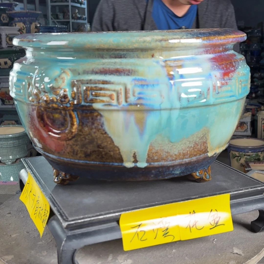 一风堂石湾花盆 内27*18