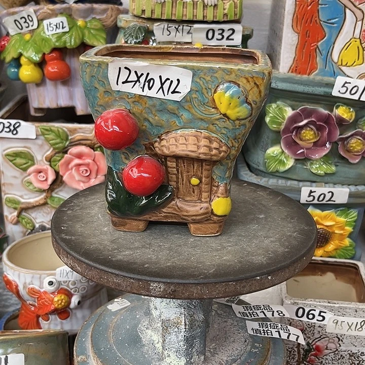 粗陶材质多肉花盆