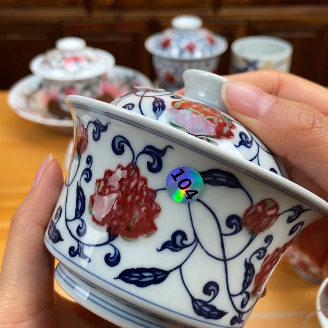 手绘现代茶具非古董