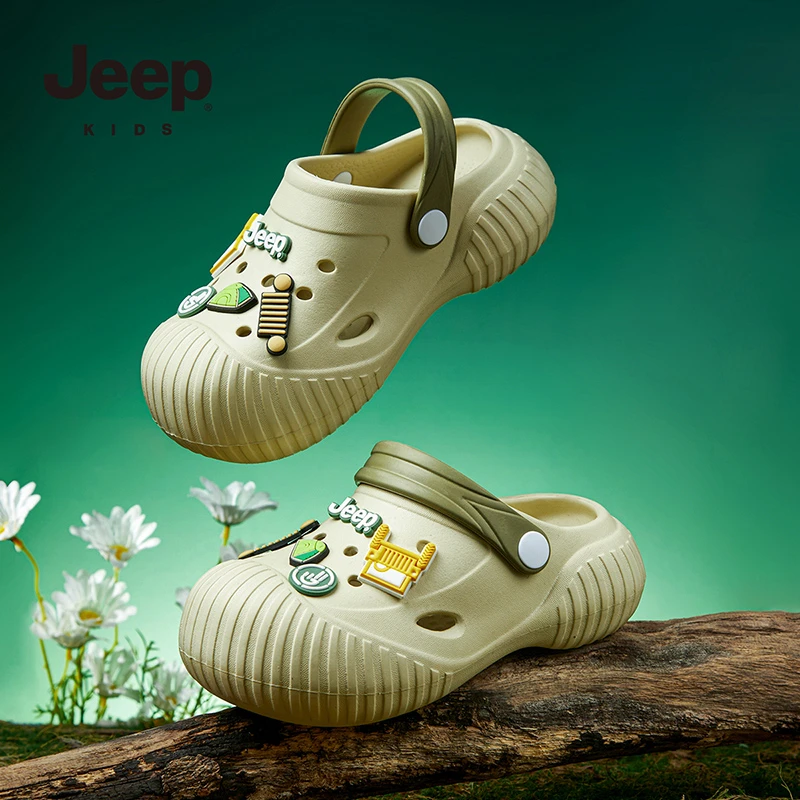 jeep儿童拖鞋外穿男童涉水鞋夏季2025凉拖防滑清凉女童凉鞋沙滩鞋