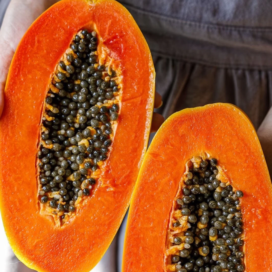 空运树上熟木瓜一个装海南省