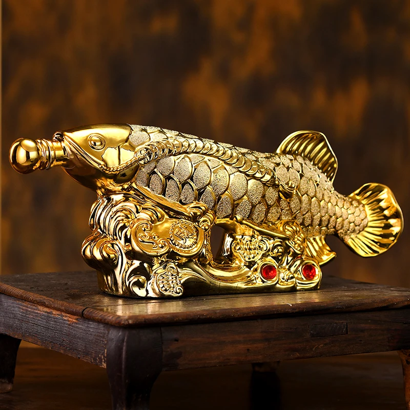 好粮心年年有余酒纯粮浓香型礼盒大瓶装陶瓷瓶高端白酒52度2000ml