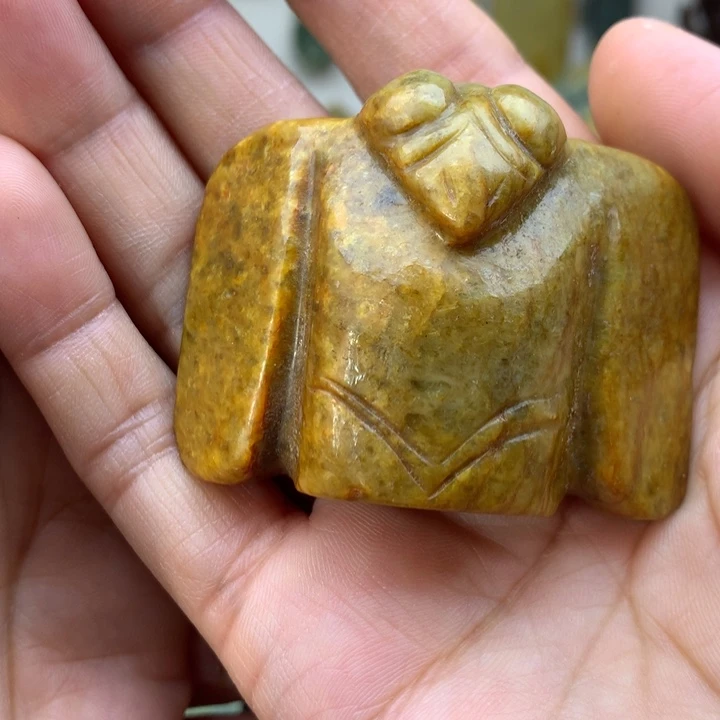【闪购商品】岫岩河磨玉（透闪石质玉）手把未镶嵌