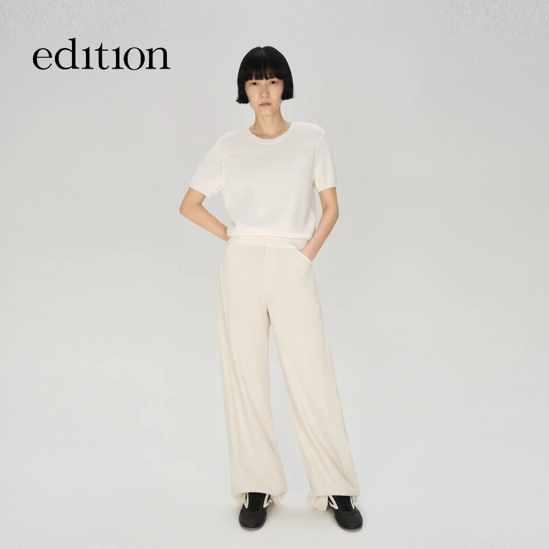 【E+轻生活系列】edition2025秋季新款灯芯绒休闲西裤#EBE3PAT036