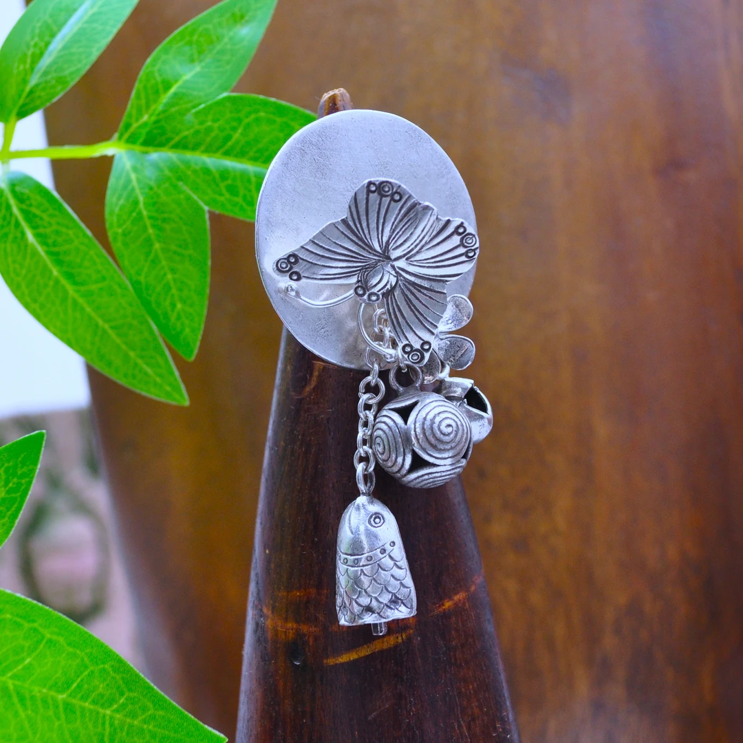 925银戒指 泰国手工原创设计款时尚小众银制品做旧民族风银戒