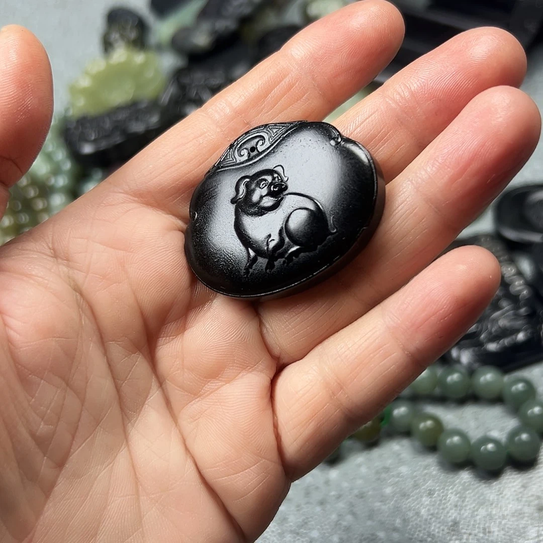 和田玉未镶嵌挂件