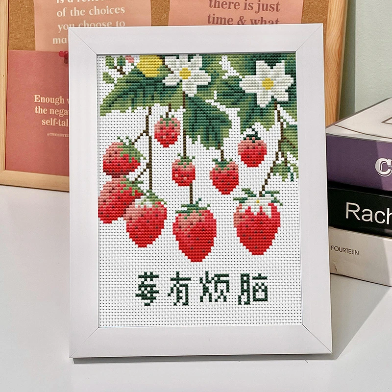 新品平安喜乐十字绣儿童手工diy线绣小件简单刺绣适合初学者新手