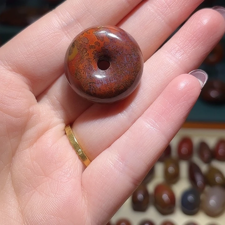 洛***）玛瑙/玉髓合金珠宝半成品