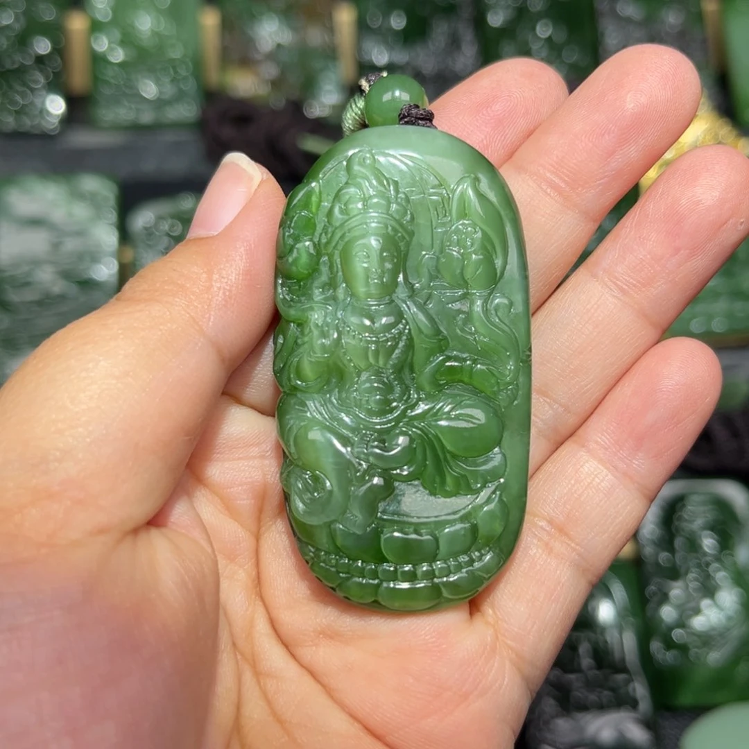 和田玉未镶嵌挂件用****0