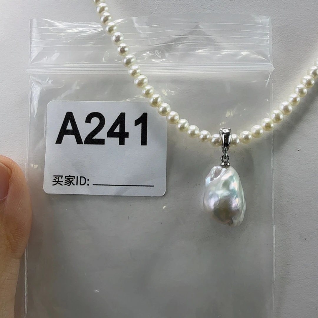 合金吊坠(不含链)淡水珍珠