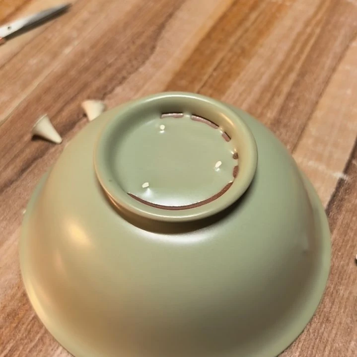 *****汝州原产地原矿仿古粉青卷足碗缩釉