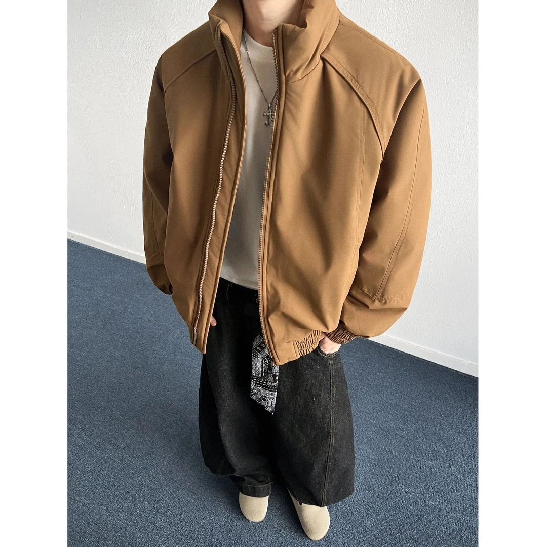 LlGGlCC复古三防工装立领夹克棉服情侣棉衣外套冬宽松百搭外套