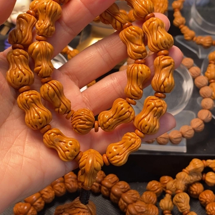 桃核手串花生手持14