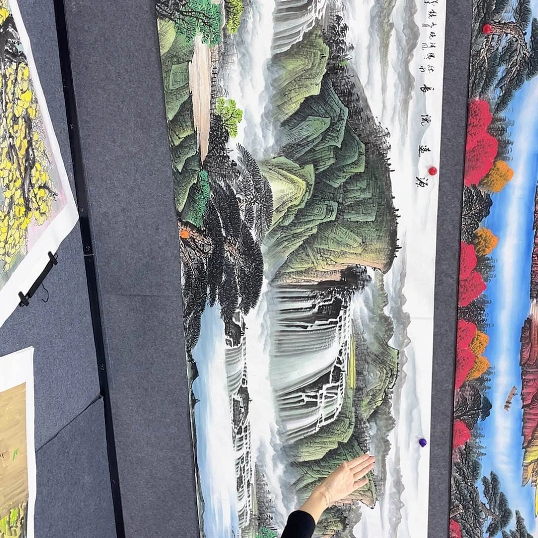 国画作品小姐姐放漏…