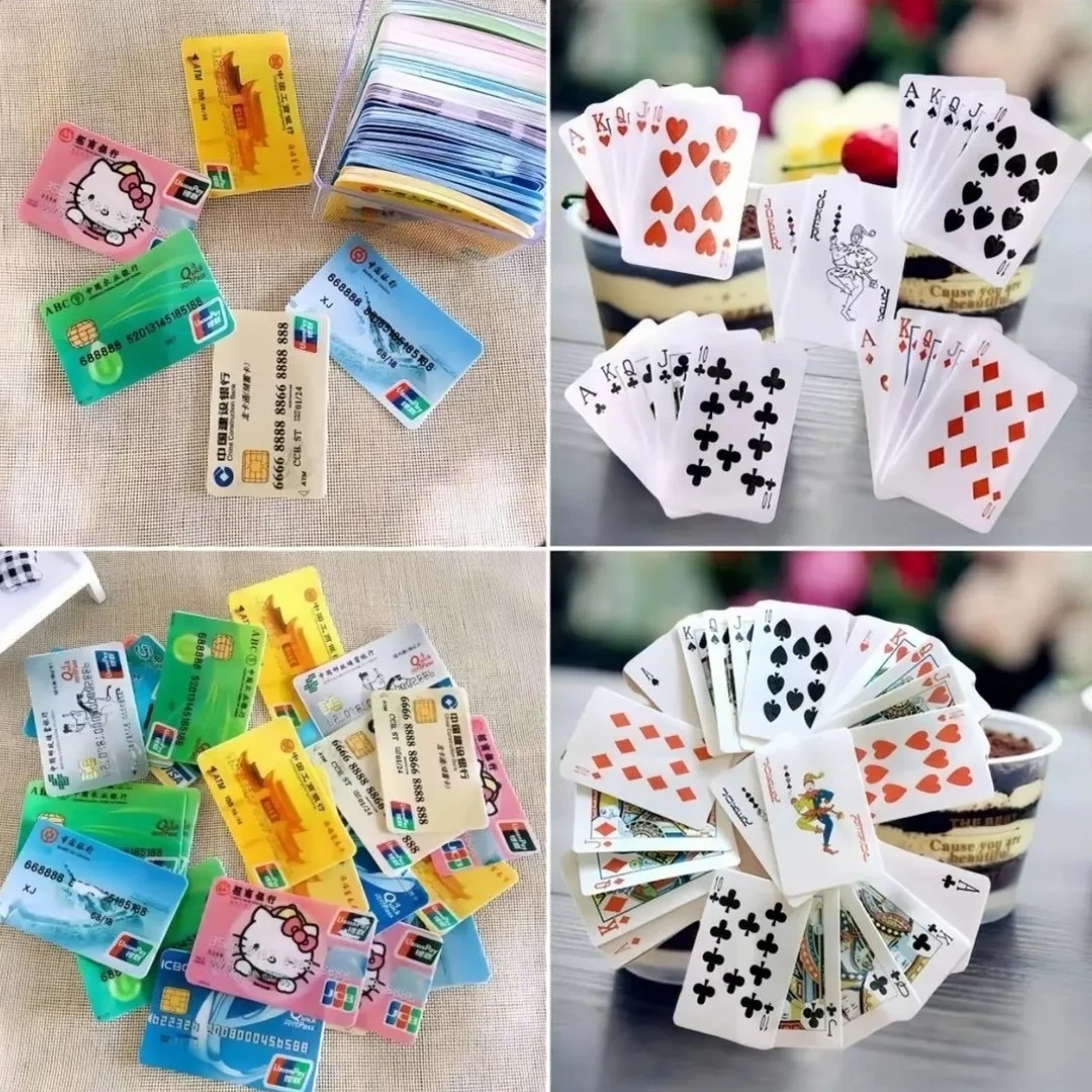 糯米纸扑克牌直播间流量密码蛋糕装饰