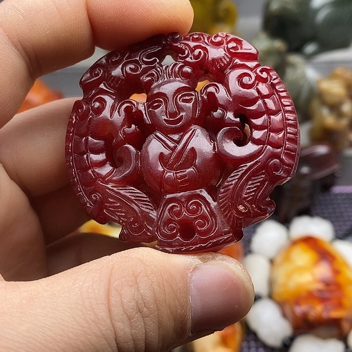 未镶嵌蛇纹石玉颈饰