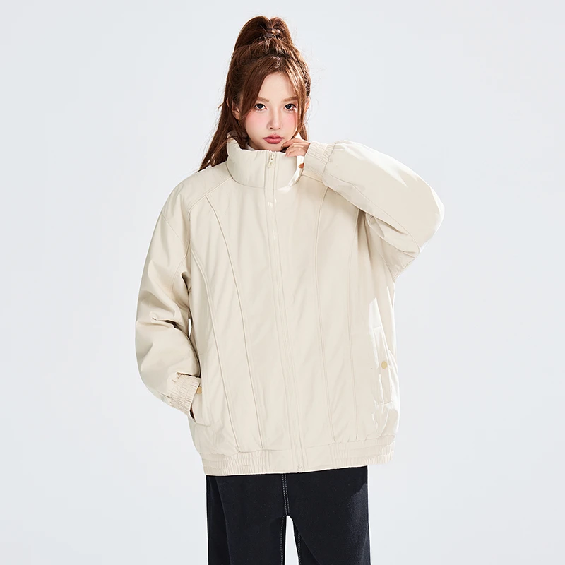 UZ   25AW新款立体线条设计休闲宽松情侣外套