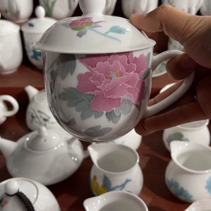 醴陵釉下高温手绘300毫升